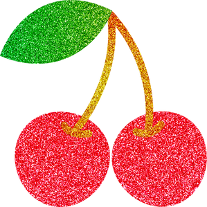 Glitter Y2K Cherries Sticker